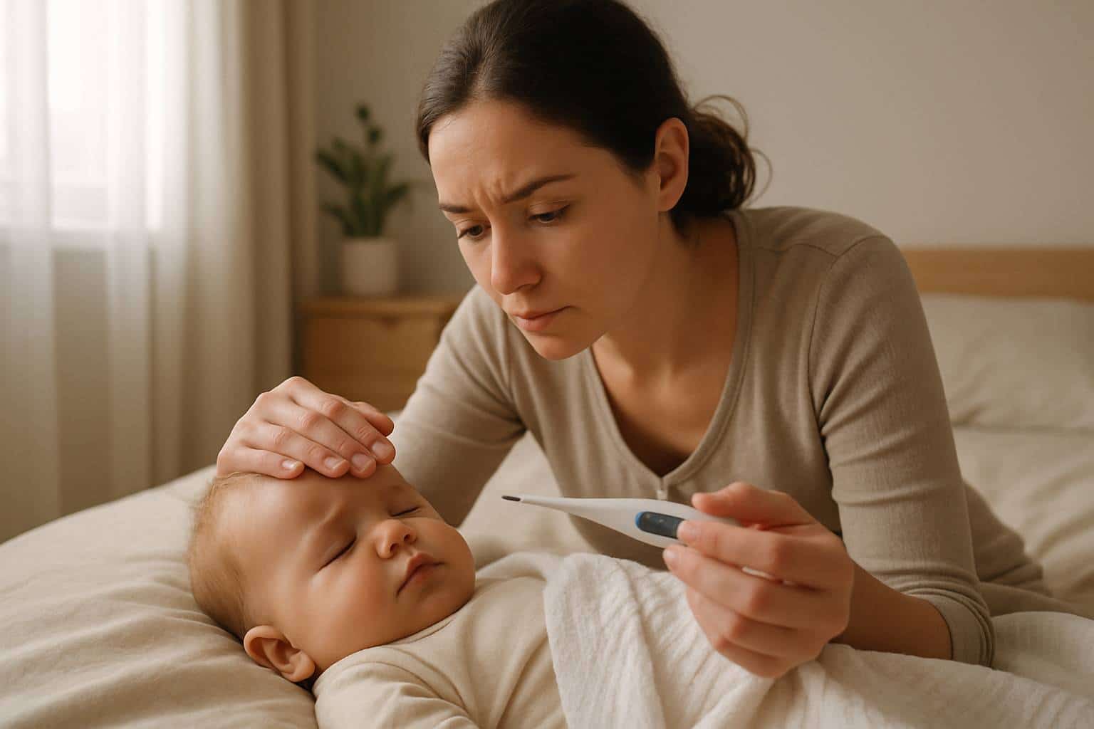 Bébé a de la fièvre : comment réagir ?