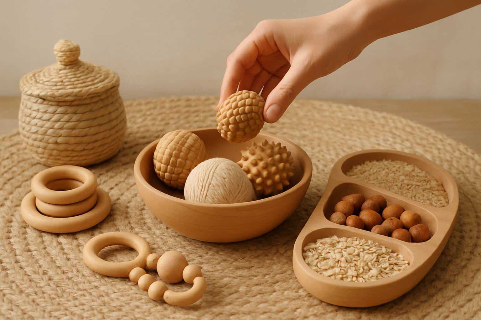 Comment choisir du matériel sensoriel naturel pour les tout-petits