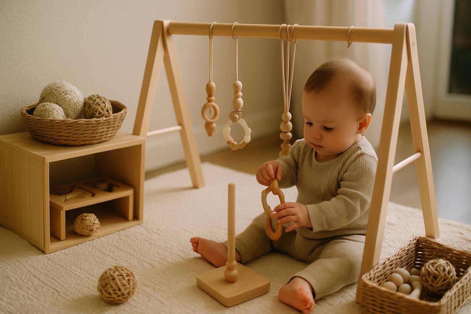 Comment organiser un coin jeux sensoriel pour bébé dans une petite maison